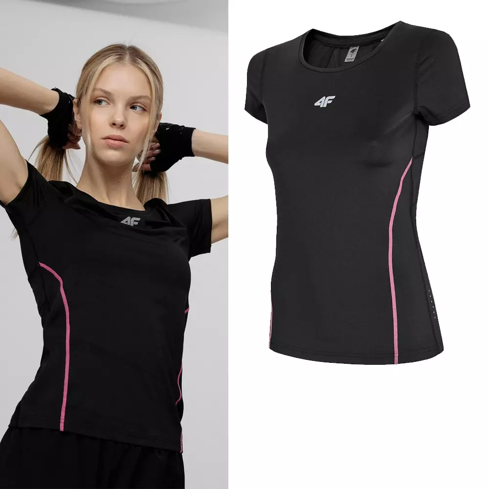 4F- Damen Trainingsshirt, Laufshirt, Sportshirt, T-Shirt