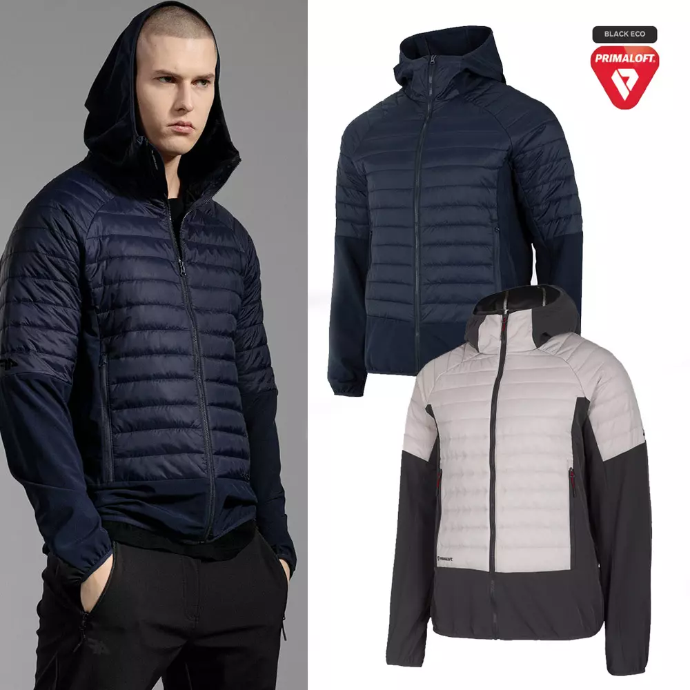 Primaloft - 4F Herren Hybrid Jacke Outdoorjacke Sportjacke