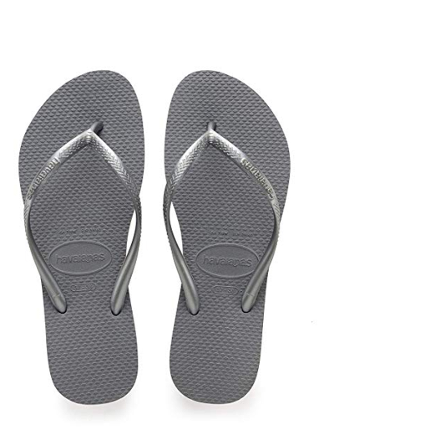 Havaianas Mädchen Slim Zehentrenner - grau - EU 23-24