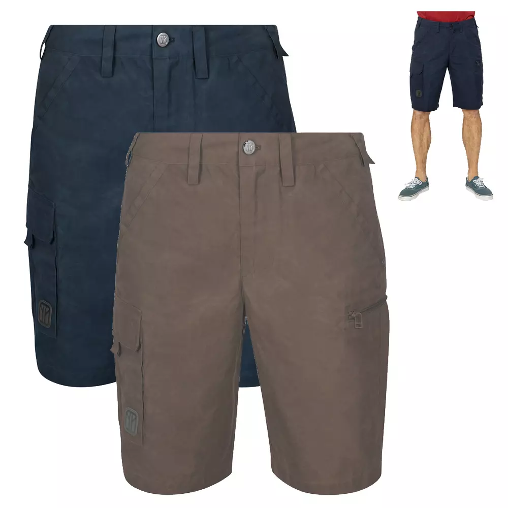 Elkline - SIT DOWN Gewachste Cargo Shorts kurze Hosen für Herren