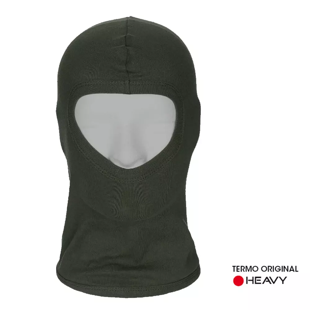 TERMO - dicke Winter Sturmhaube Balaclava Gesichtsmaske, dunkelgrün