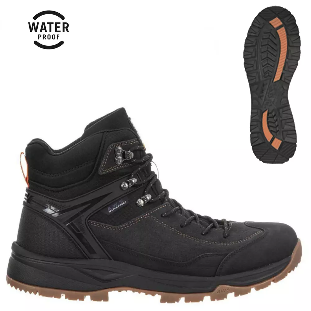 Icepeak - ABACO MR wasserdichte Outdoorschuhe Wanderschuhe, schwarz