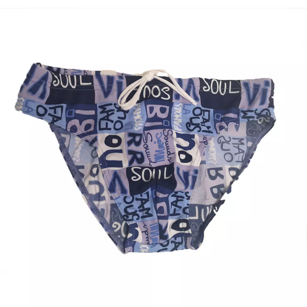 Fashy - Kinder Badehose - blau Print