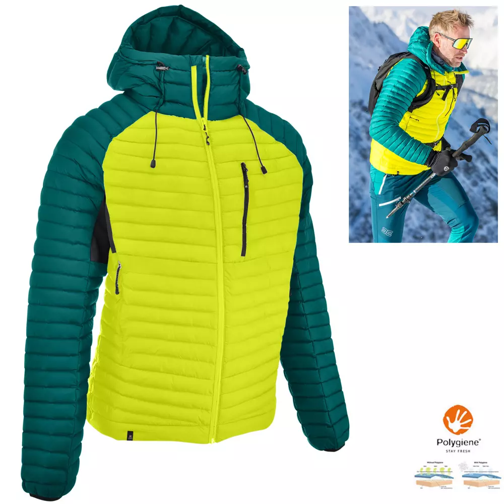 Maul - Kaunertal REC warme Herren Steppjacke Winterjacke, gelb grün