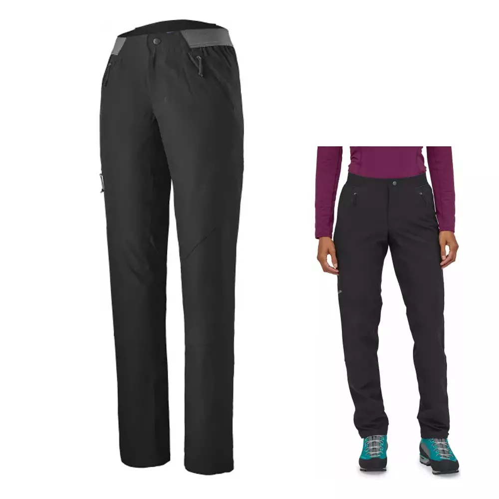 Patagonia W's Simul Alpine Pants Damen Softshellhose, dunkelgrau