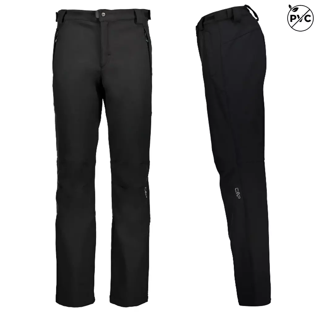 CMP - warme wasserdichte Softshellhose für Herren Outdoorhose, schwarz