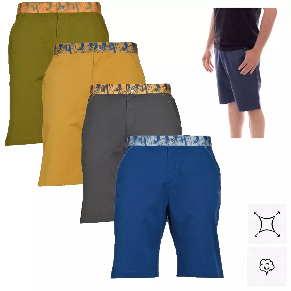 Skratta - KJELL kurze Hosen Shorts Stretch Klettern und Casual Bio Baumwolle