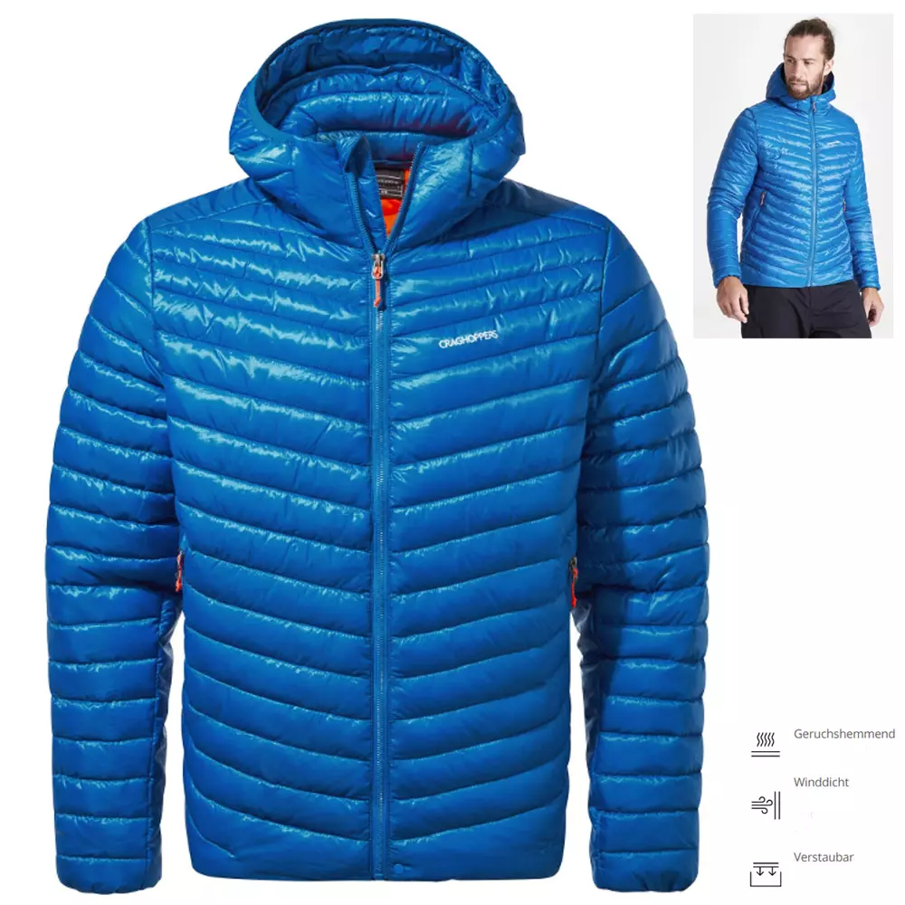 Craghoppers - ExpoLite Hood Jacke - Steppjacke Outdoorjacke, blau