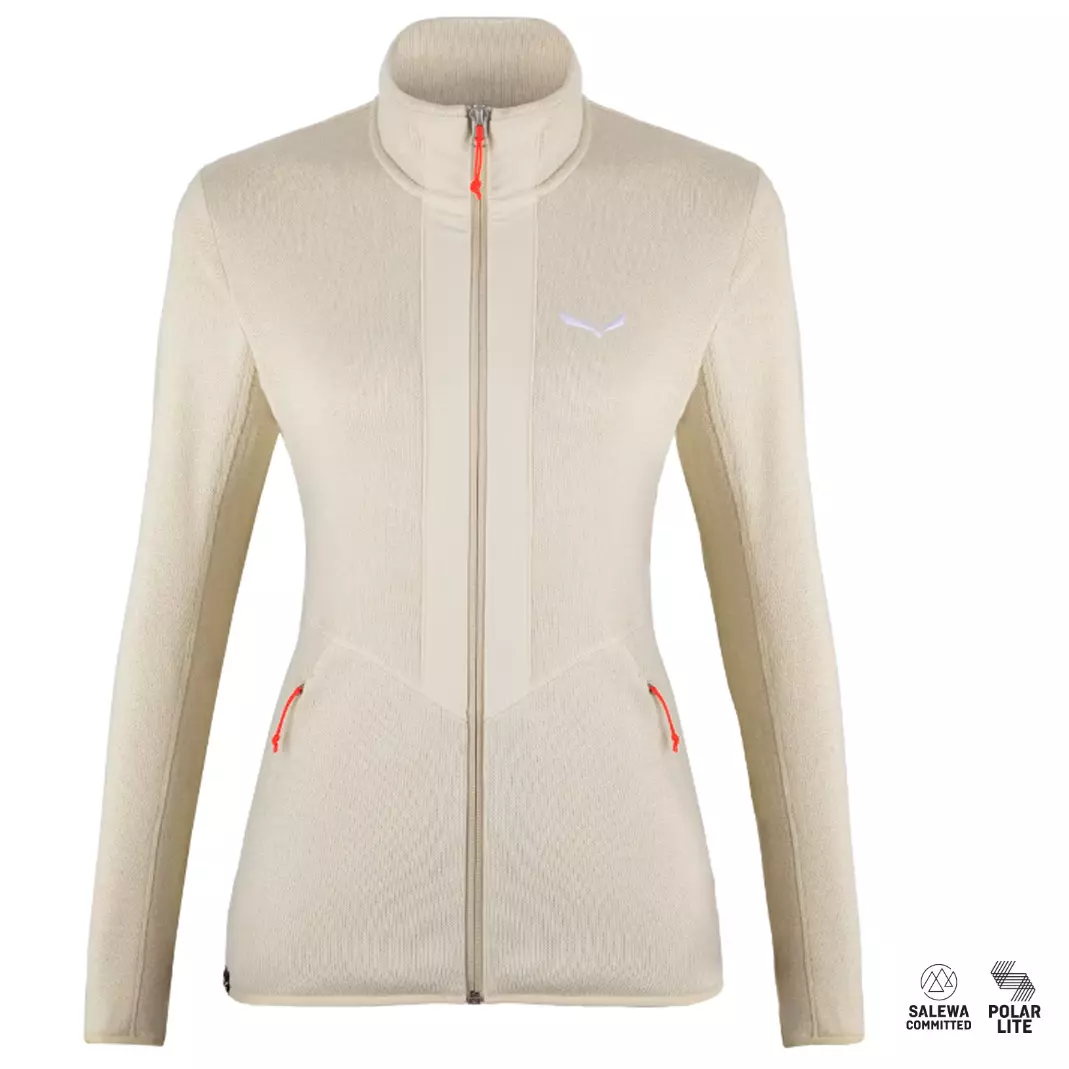 SALEWA - ROCCA 2 JACKE Damen Polarlite Fleecejacke, beige