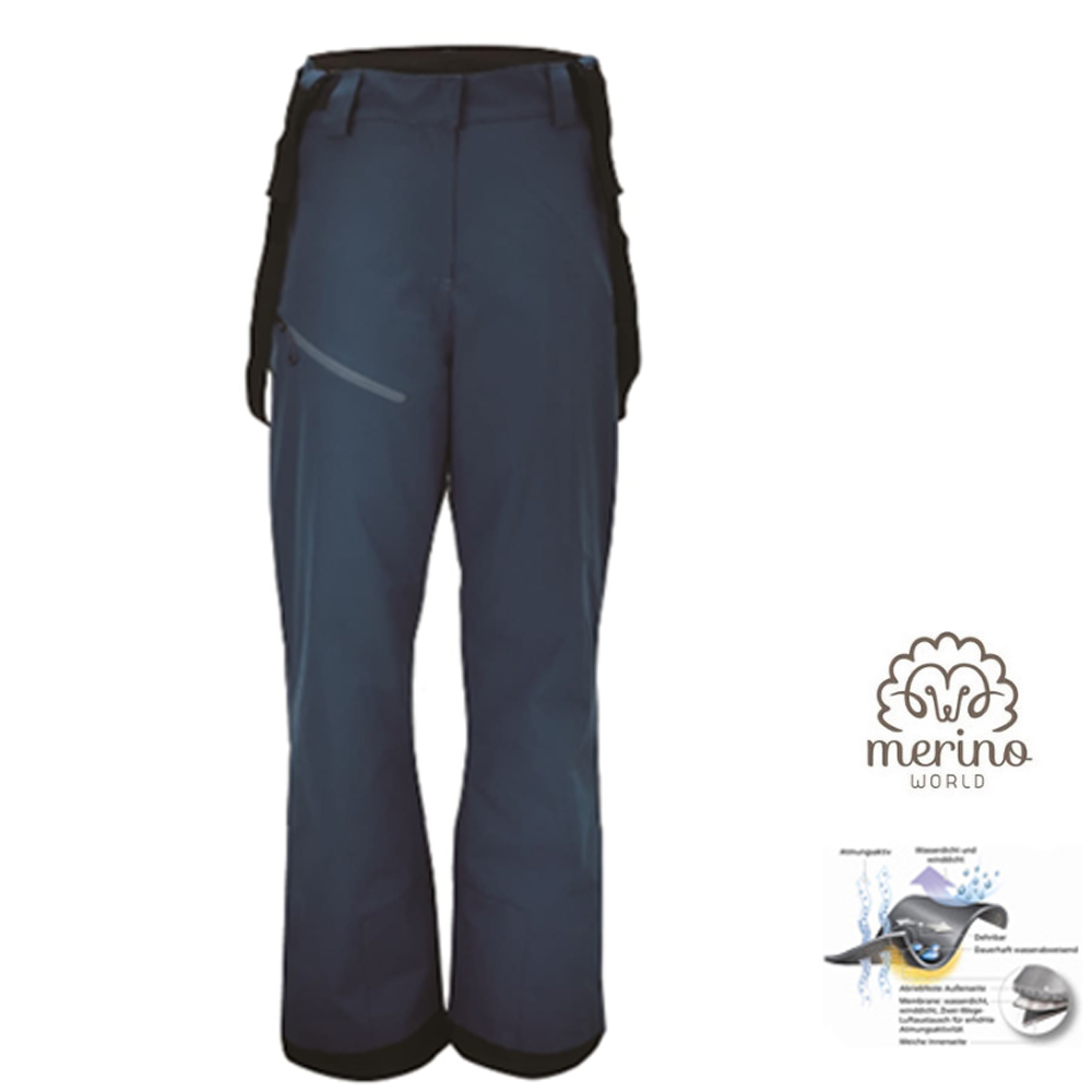 2117 of Sweden - Lingbo Merino Damen Skihose 20.000, navy