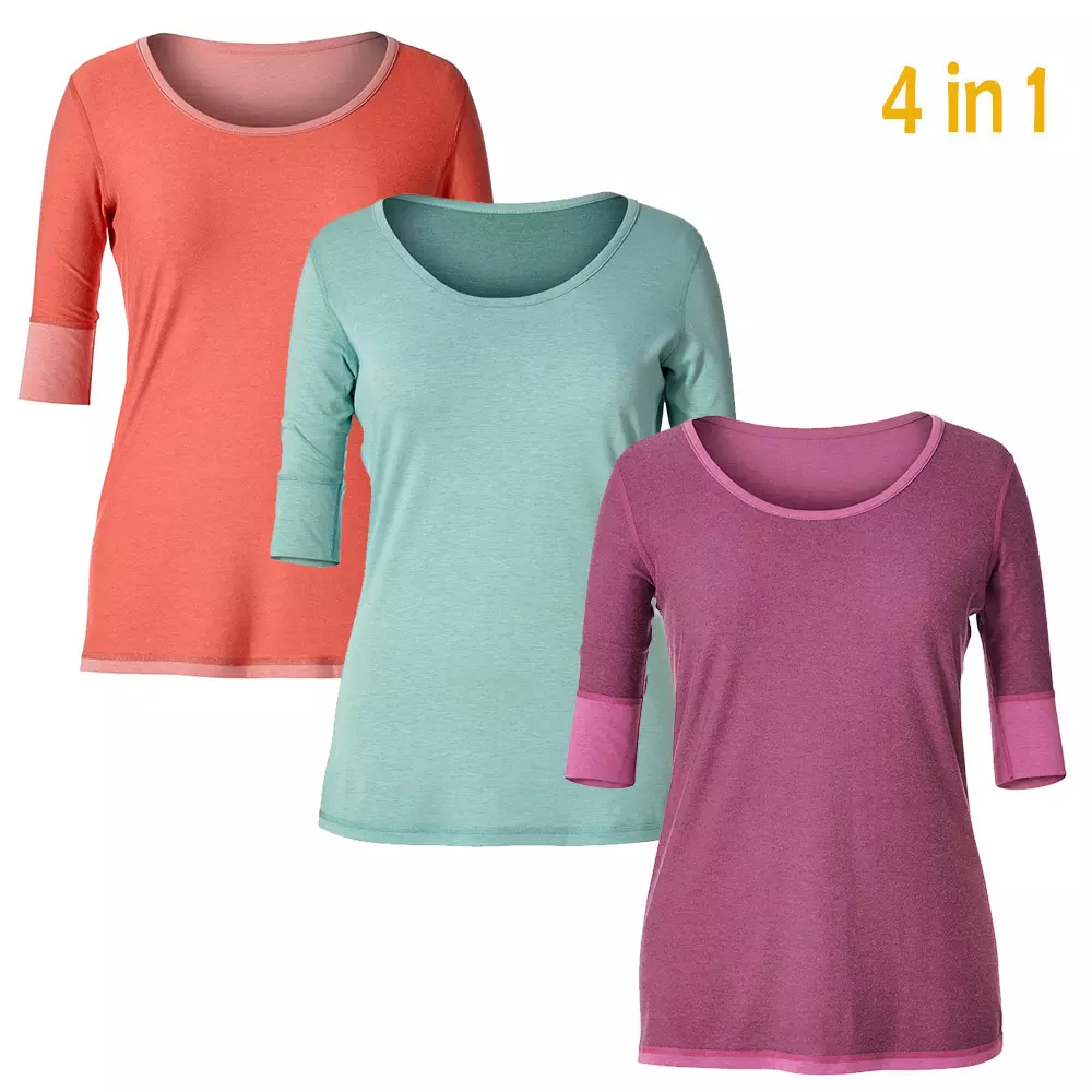 Royal Robins - Flip N´Twist - Damen T-Shirt mit 4 Tragemöglichkeiten