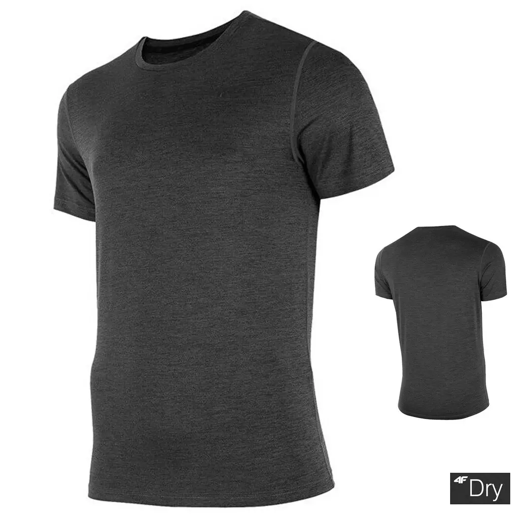 4F Dry - Herren Sport T-Shirt, melange grau