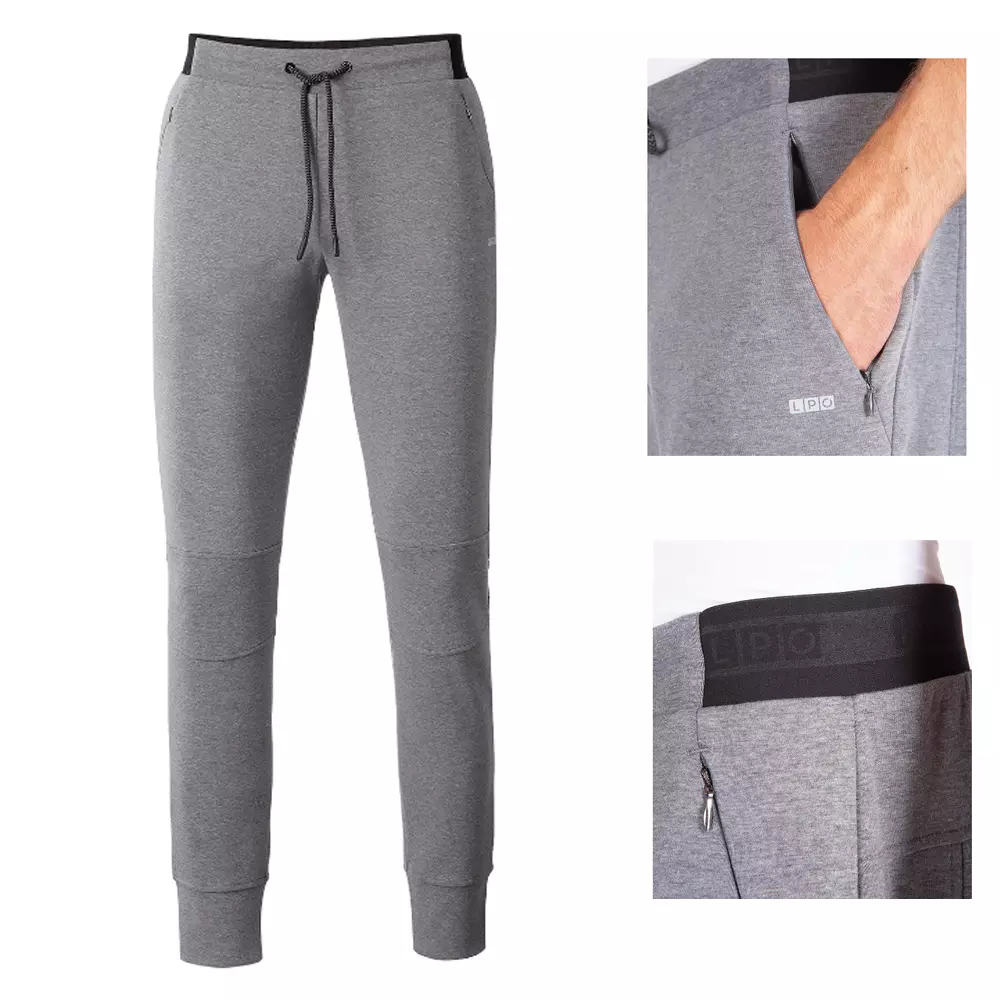 LPO - Herren Jogginghose Trainingshose Sporthose Robbie 2, grau