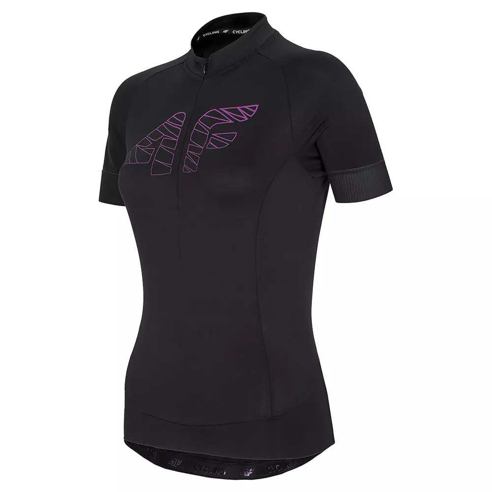 4F - Radtrikot - Damen  Bikeshirt - schwarz