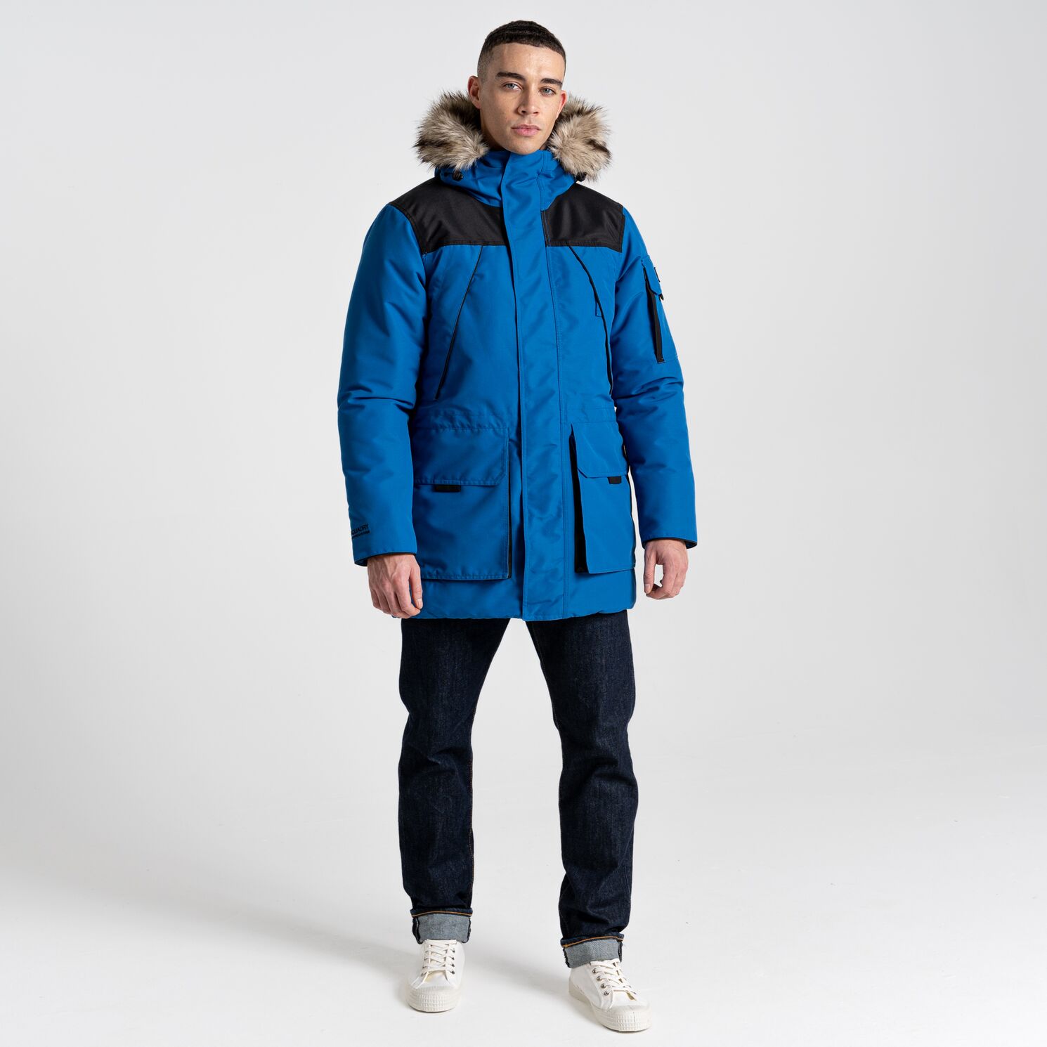 Craghoppers - warme wasserdichte gefütterte Outdoorjacke Parka Bishorn