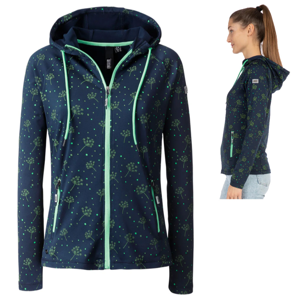 LPO - Stretch Fleecejacke mit Kapuze modisch und funktionell Samuela 2