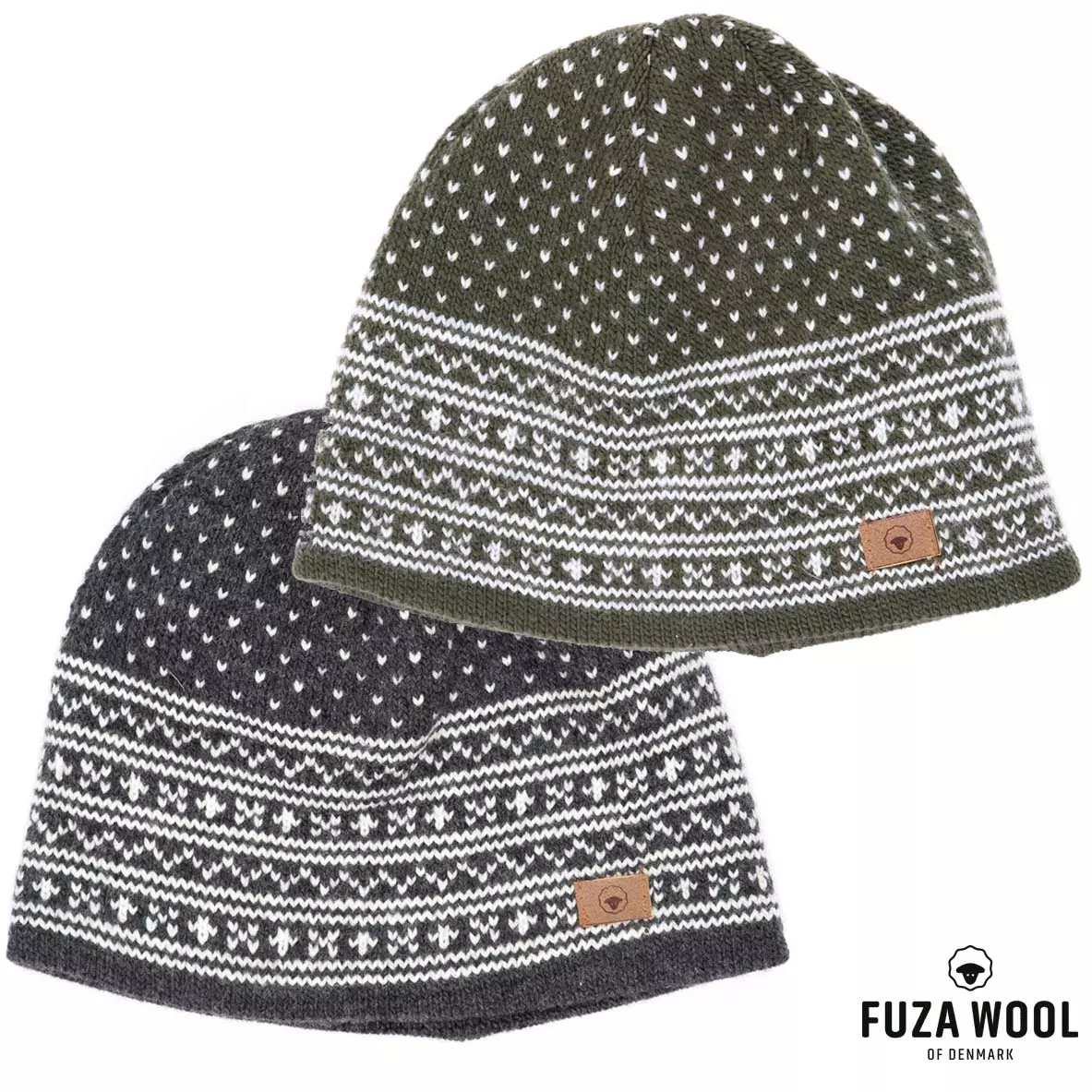 FUZA WOOL - Merino Herren Wintermütze ARN BEANIE Wendemütze