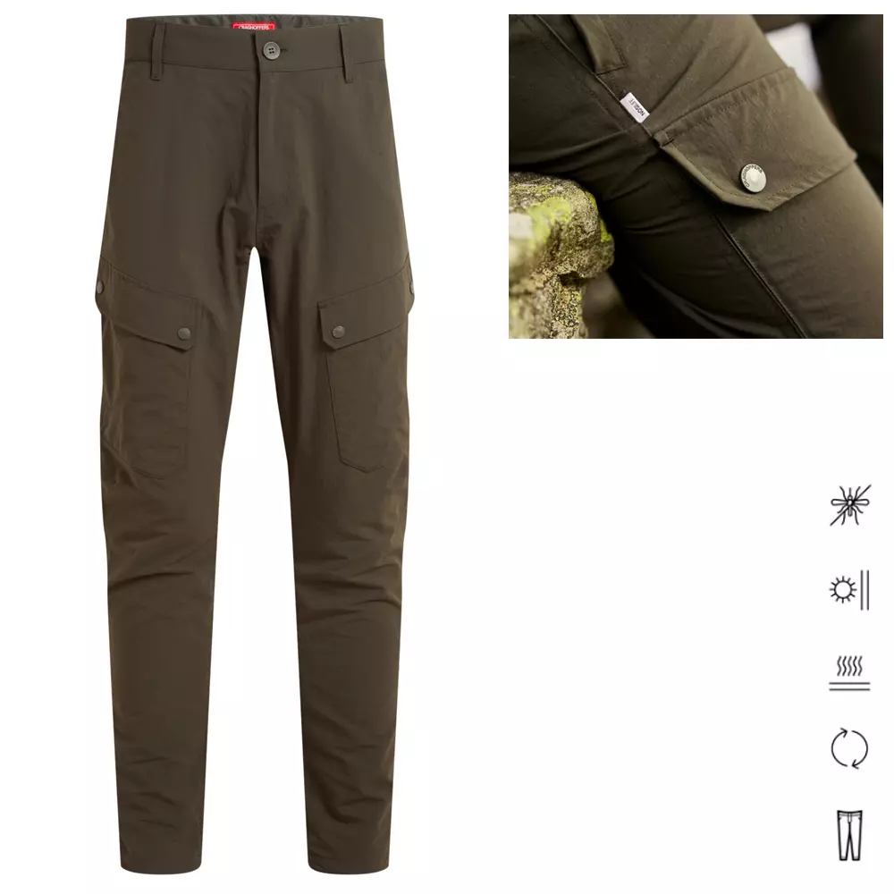 Craghoppers - NosiLife Adventure Hose III für Herren Outdoorhose, oliv