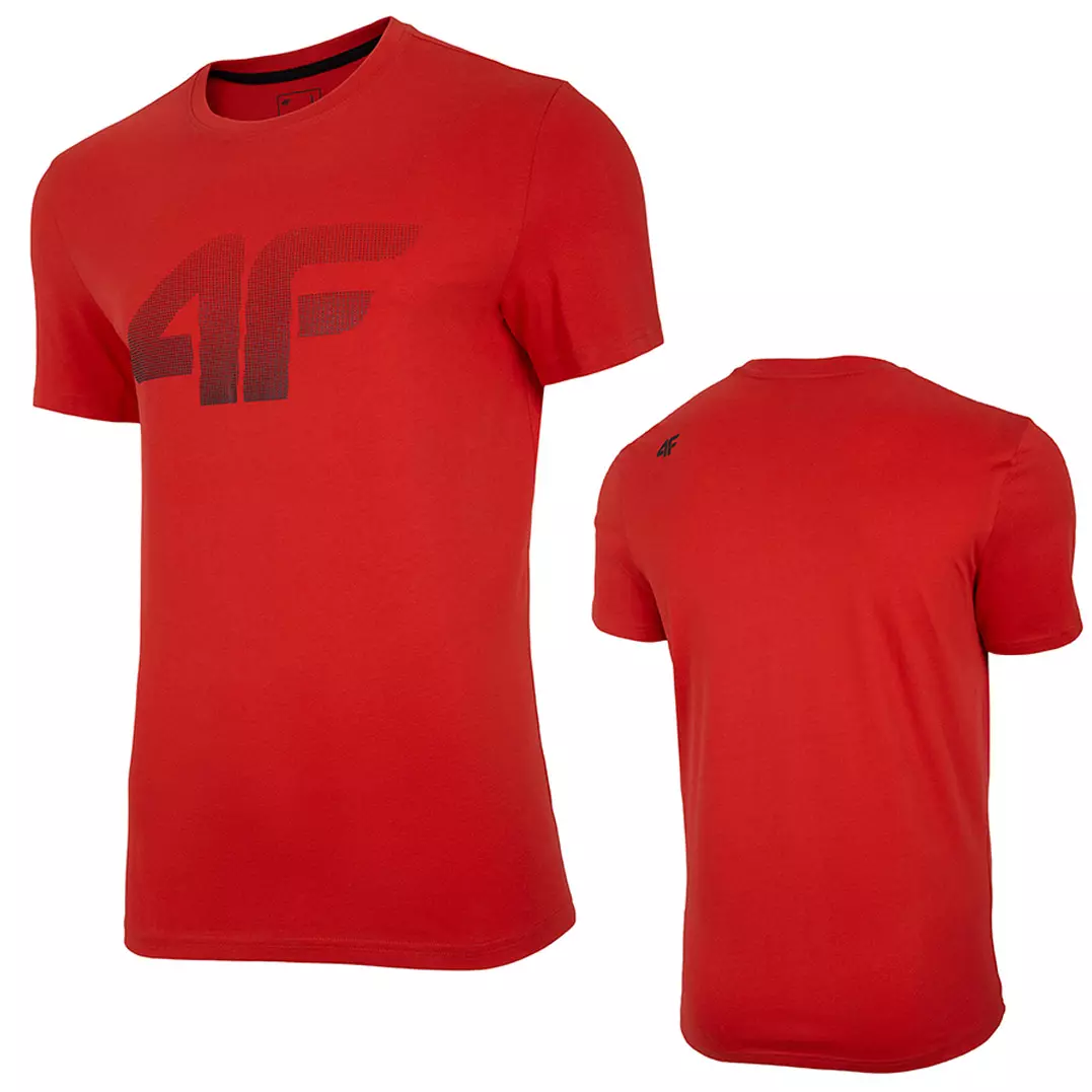 4F - Herren Basic Sport T-Shirt - rot