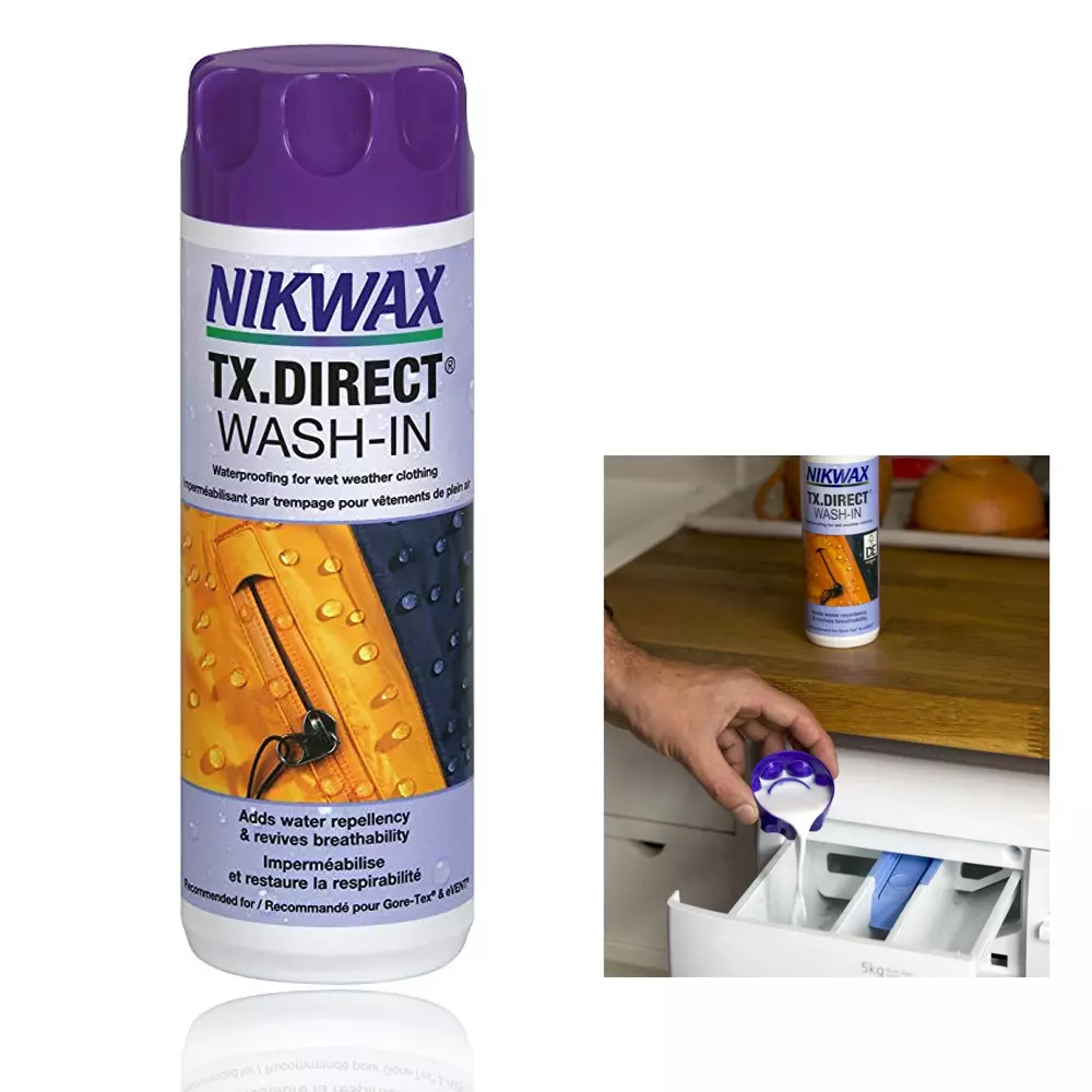 NIKWAX - TX.DIRECT WASH-IN Einwaschbare Imprägnierung - Spezial Waschmittel für Sportbekleidung - 300ml