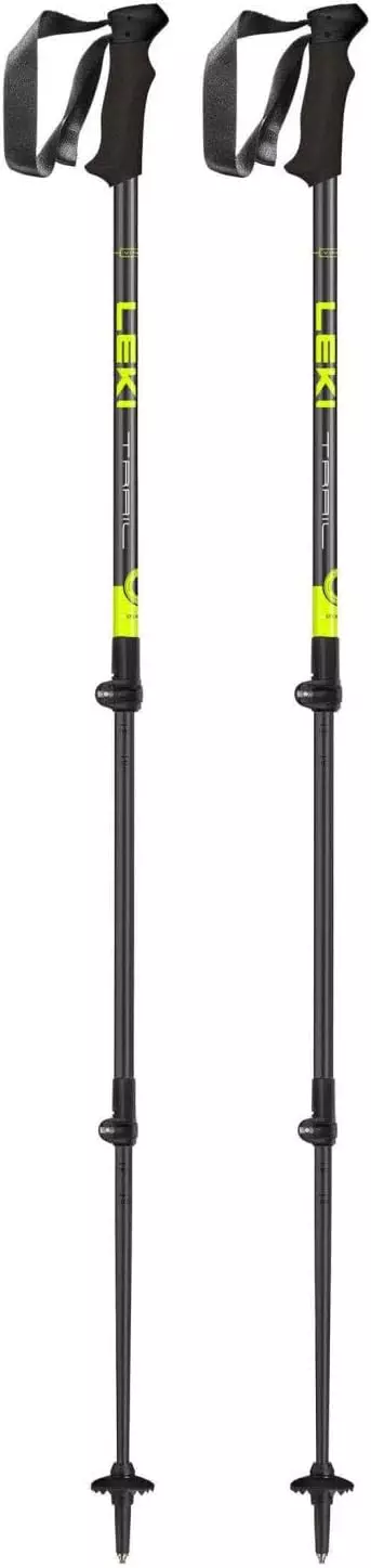 LEKI Wanderstock Trail Light 140-195 cm - Außenklemmung, grau