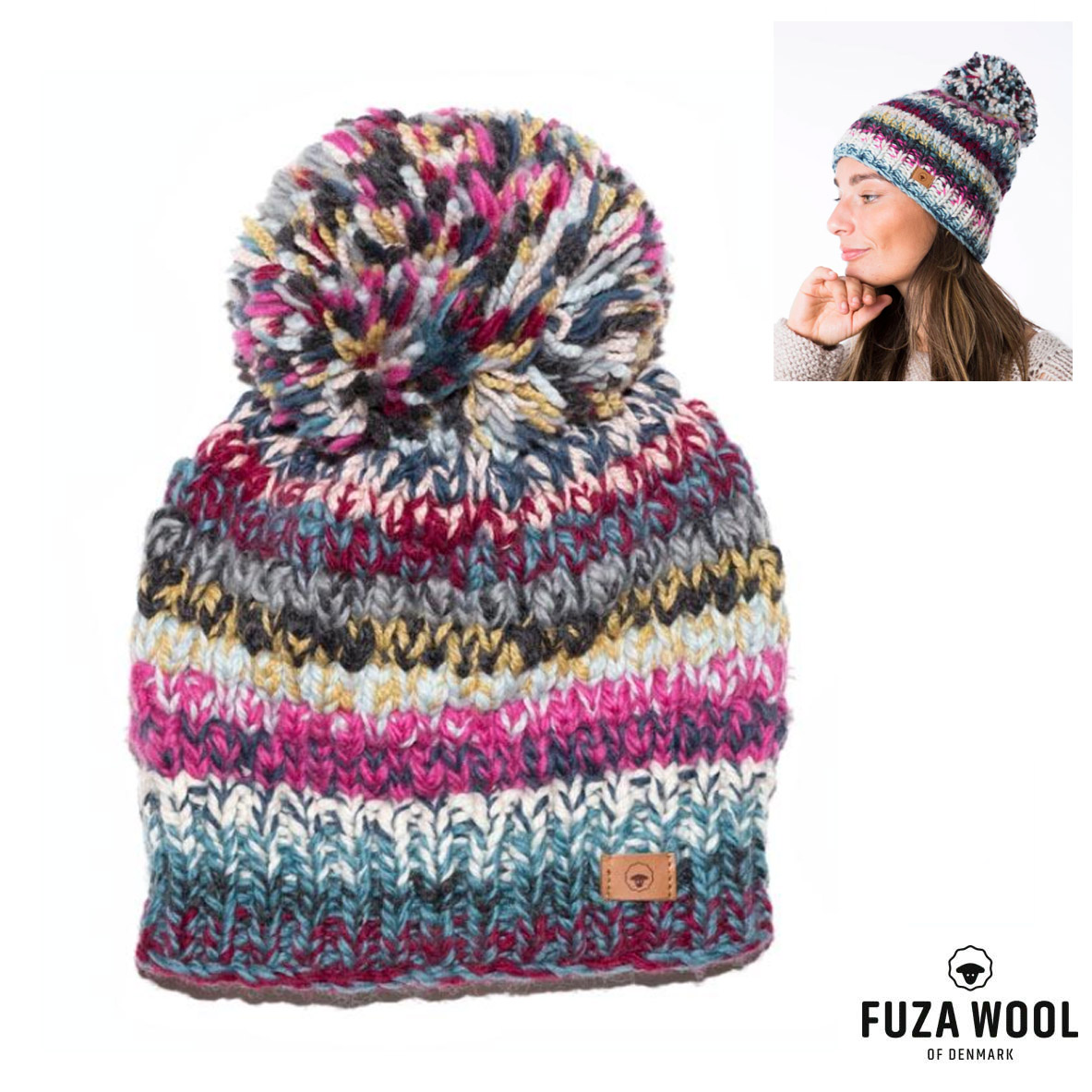 FUZA WOOL - Merino Damen Wintermütze QUEEN HAT