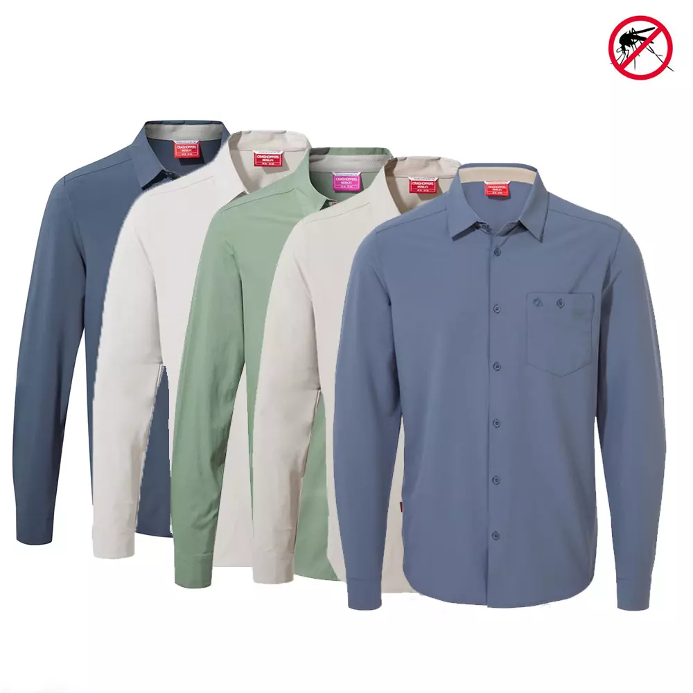 Craghoppers - NosiLife Stretch Funktionshemd mit langem Ärmel - NL Hedley LSShirt - Herren 