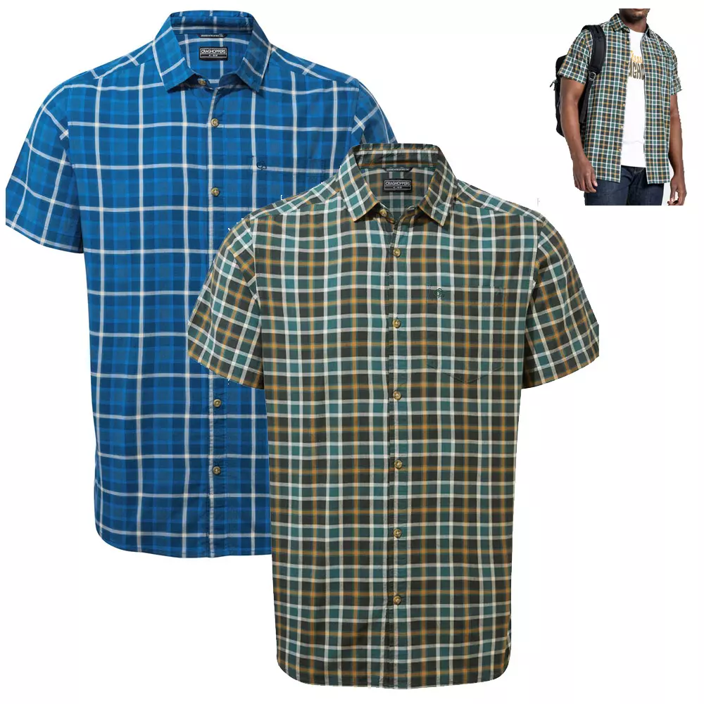 Craghoppers - Outdoor kurzarm Hemd im Karodesign - Menlo Shirt