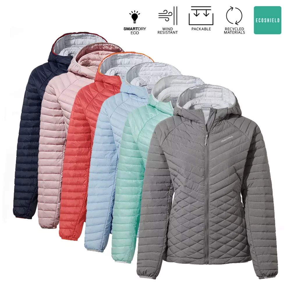 Craghoppers - ThermoPro Daunenartige Kapuzen Leicht Steppjacke - Expolite - Damen