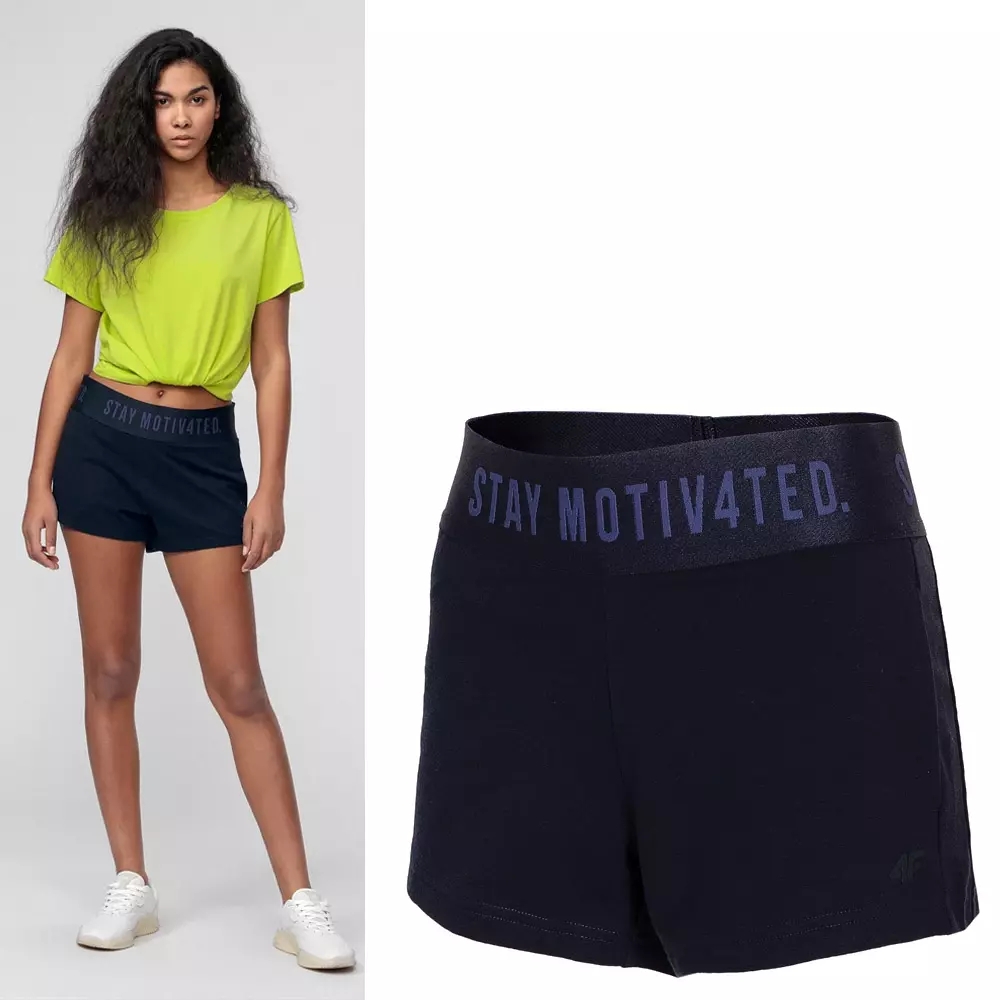 4F - Damen Trainingsshorts - navy