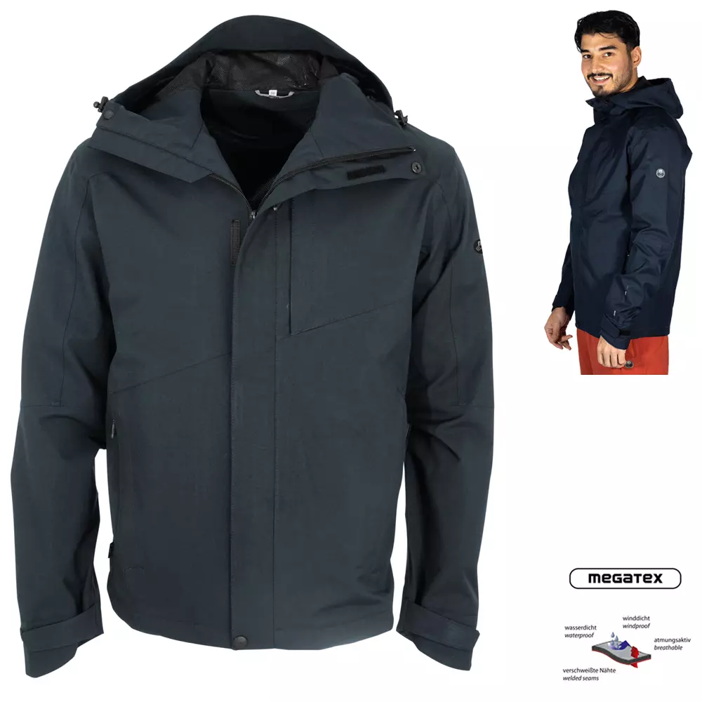 MAUL - leichte Regenjacke 20K Kastelruth Megatex Outdoorjacke, navy