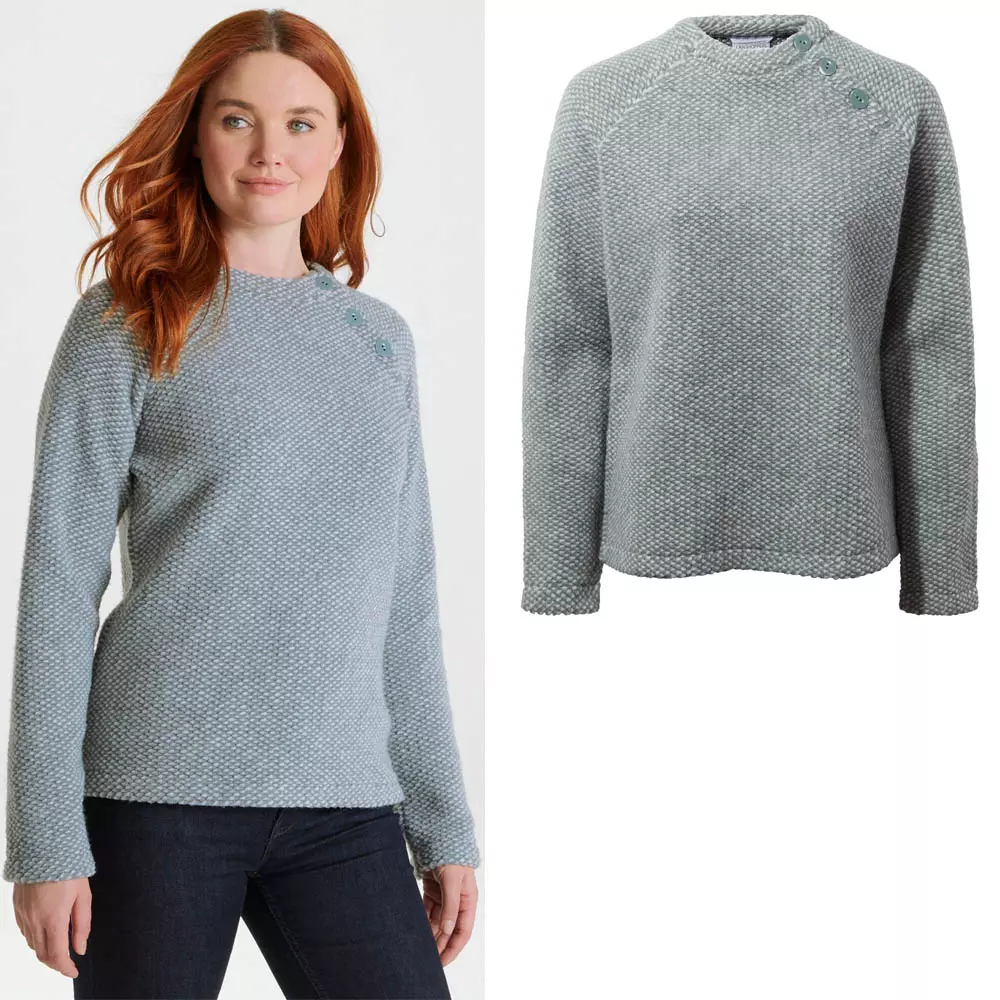 Craghoppers - Baltore - Damen Strick-Fleece Pullover - grün