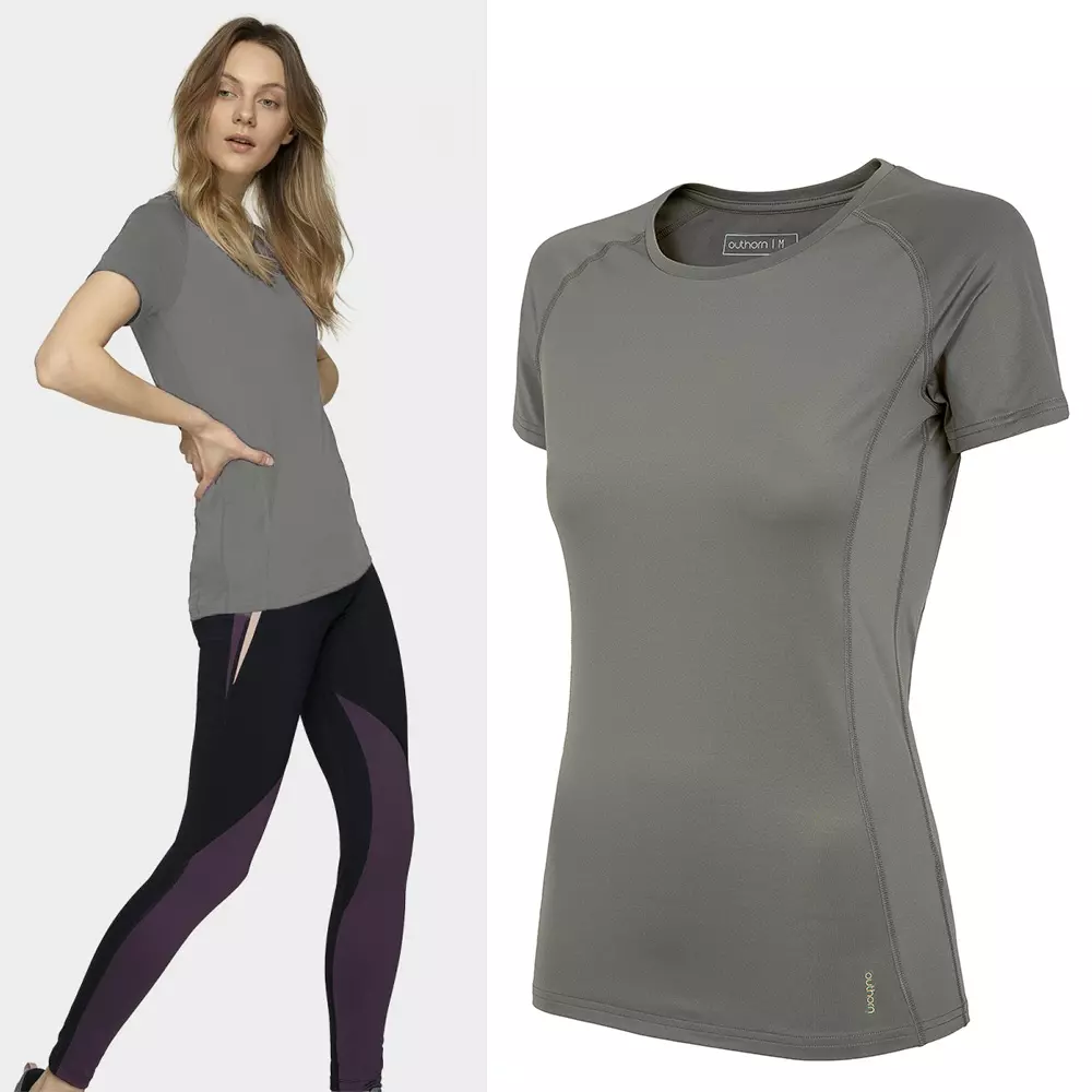 outhorn - Damen Trainingsshirt - grau