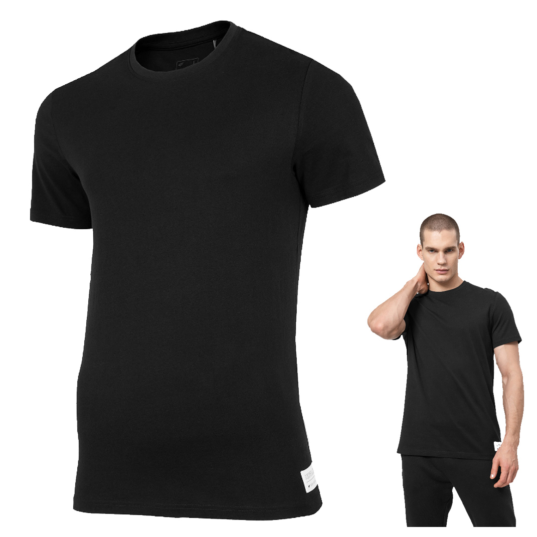 4F - Herren Shirt MORN_ID T-Shirt, schwarz