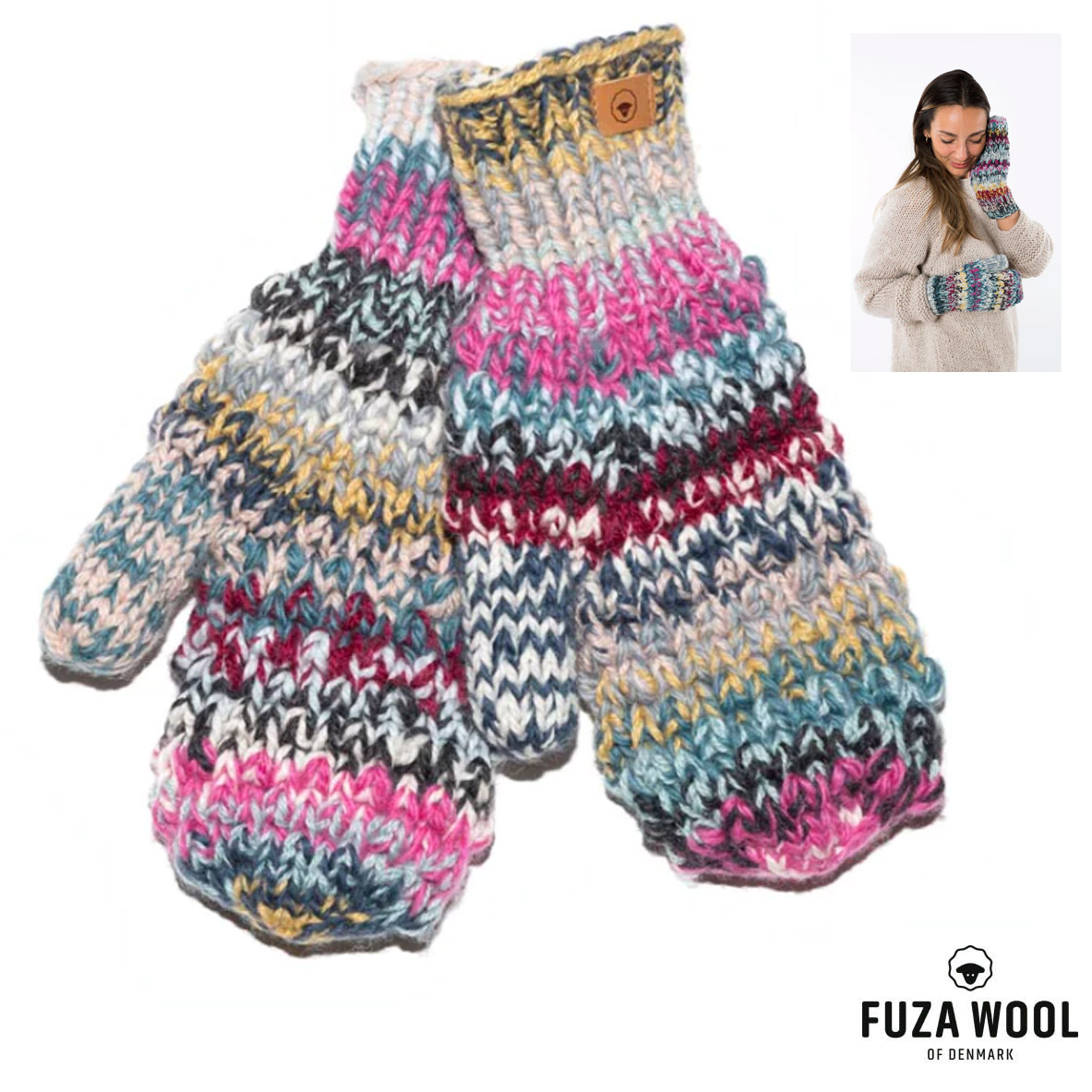 FUZA WOOL - Queen Mittens Merino Handschuhe 100% Lammwolle