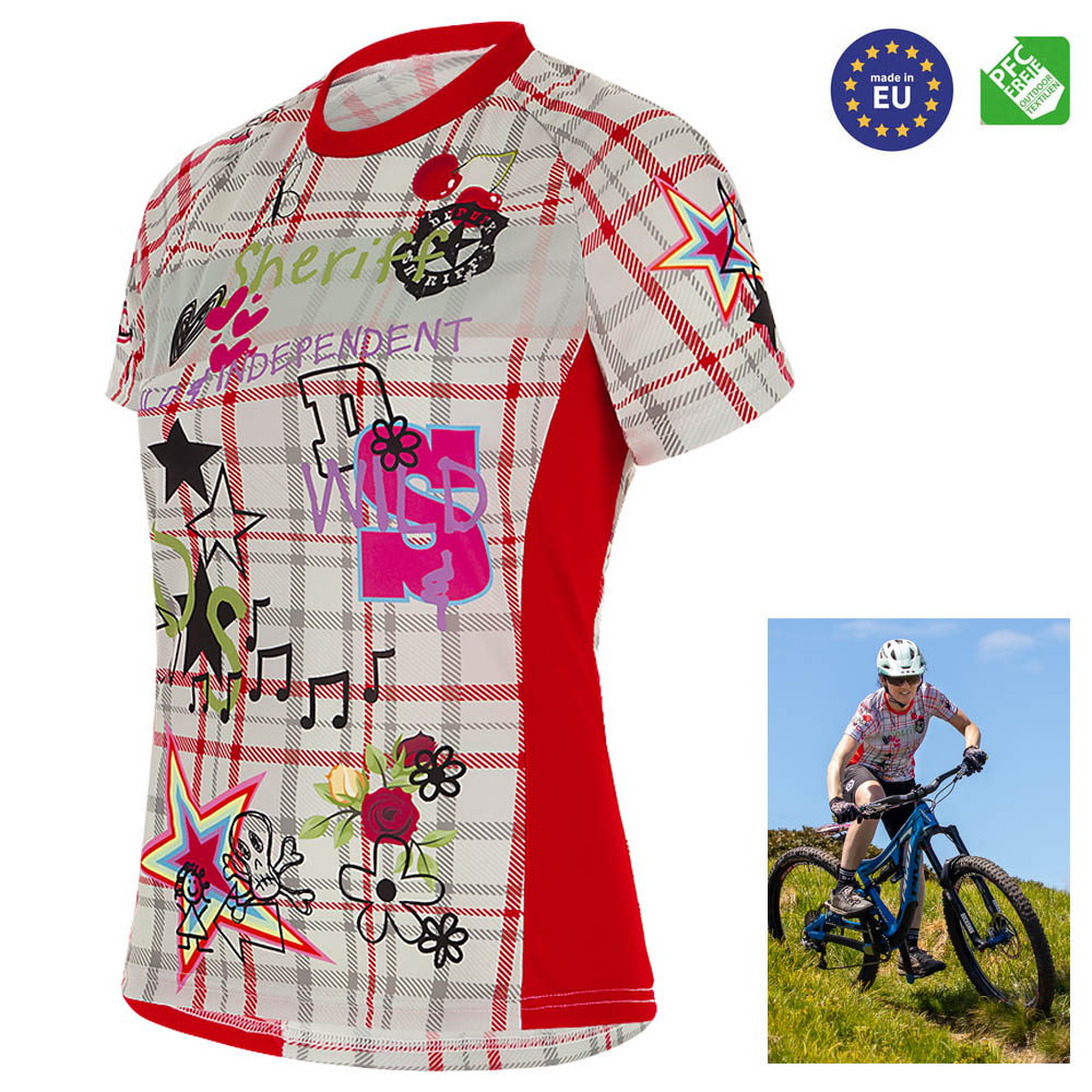 Deputy Sheriff - Damen Radtrikot GRAFFITI Trikot Radshirt MTB