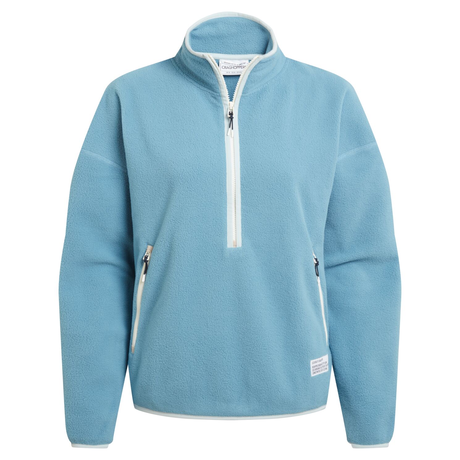 Craghoppers - funktioneller Microfleece Pulli CO2 Renu Half Zip, blue