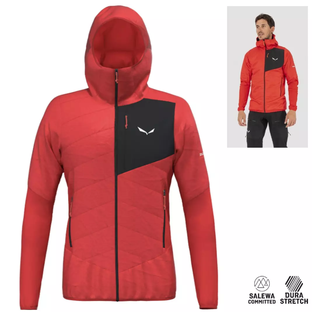 Salewa Ortles Hybrid TWR Jacket Merino Jacke Tirol Wool, rot