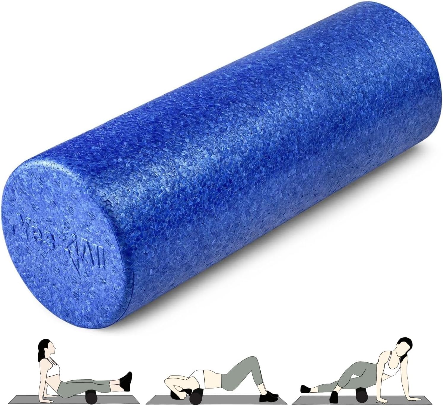 Roller - Faszienrolle Allround Selbstmassage-Rolle Rücken, Beine, blau