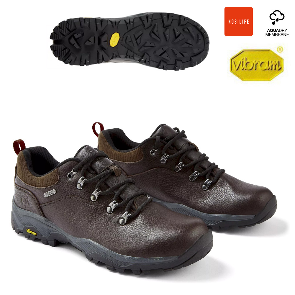 Craghoppers - warme wasserdichte VIBRAM Leder Halbschuhe Aqua Dry Lite Leather