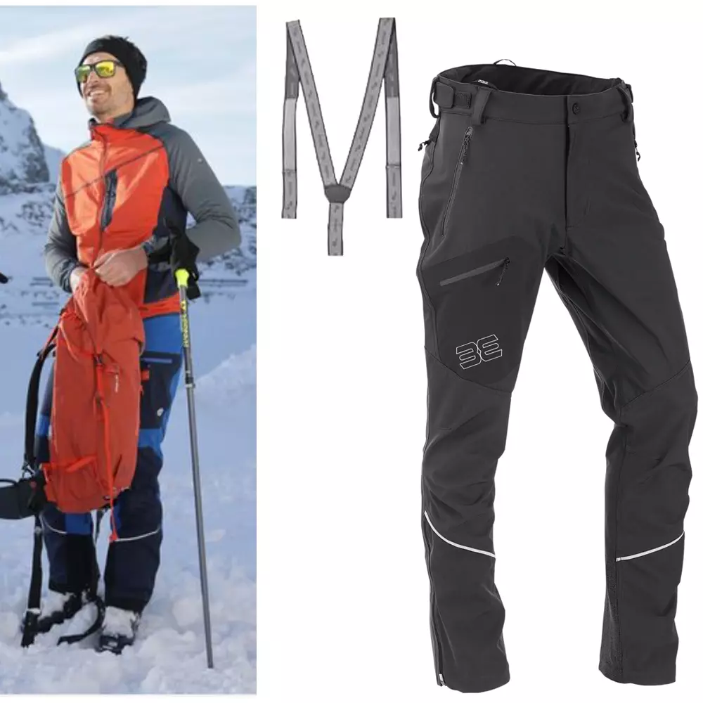 Maul - Monte Tamaro 2XT - wasserdichte Herren Tourenhose - schwarz