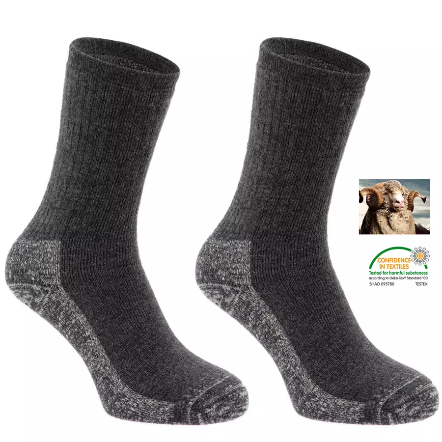 Silverpoint - ALPACA MERINO 3000 HIKER - Outdoorsocken Allround, grau