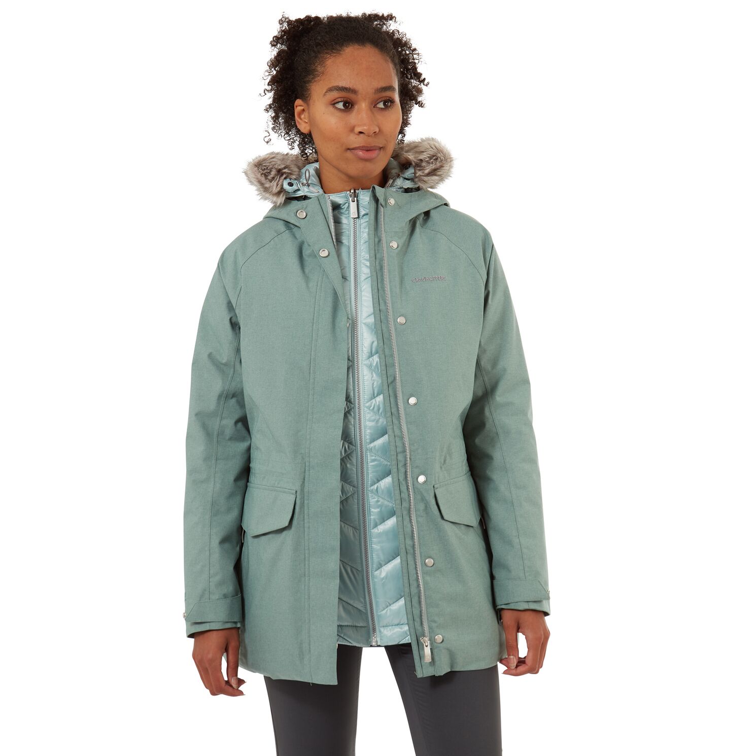 Craghoppers - Sakura 3in1 Jkt - Damen warme Winterjacke, sea