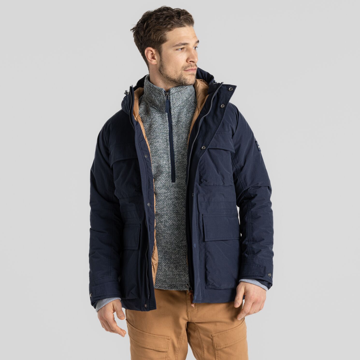 Craghoppers - wasserdichte,  gefütterte Jacke - Shores Herren, navy