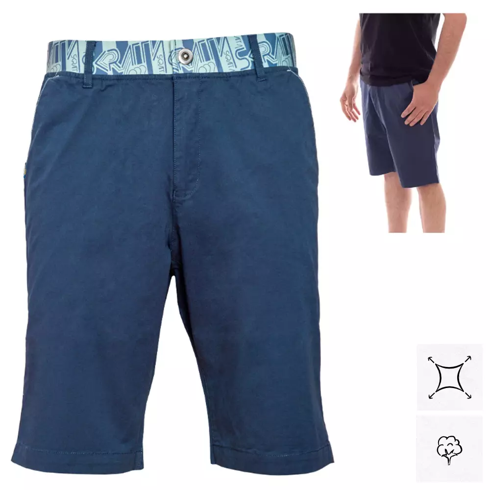 Skratta - KJELL2 - kurze Hosen Shorts Stretch Klettern und Casual navy