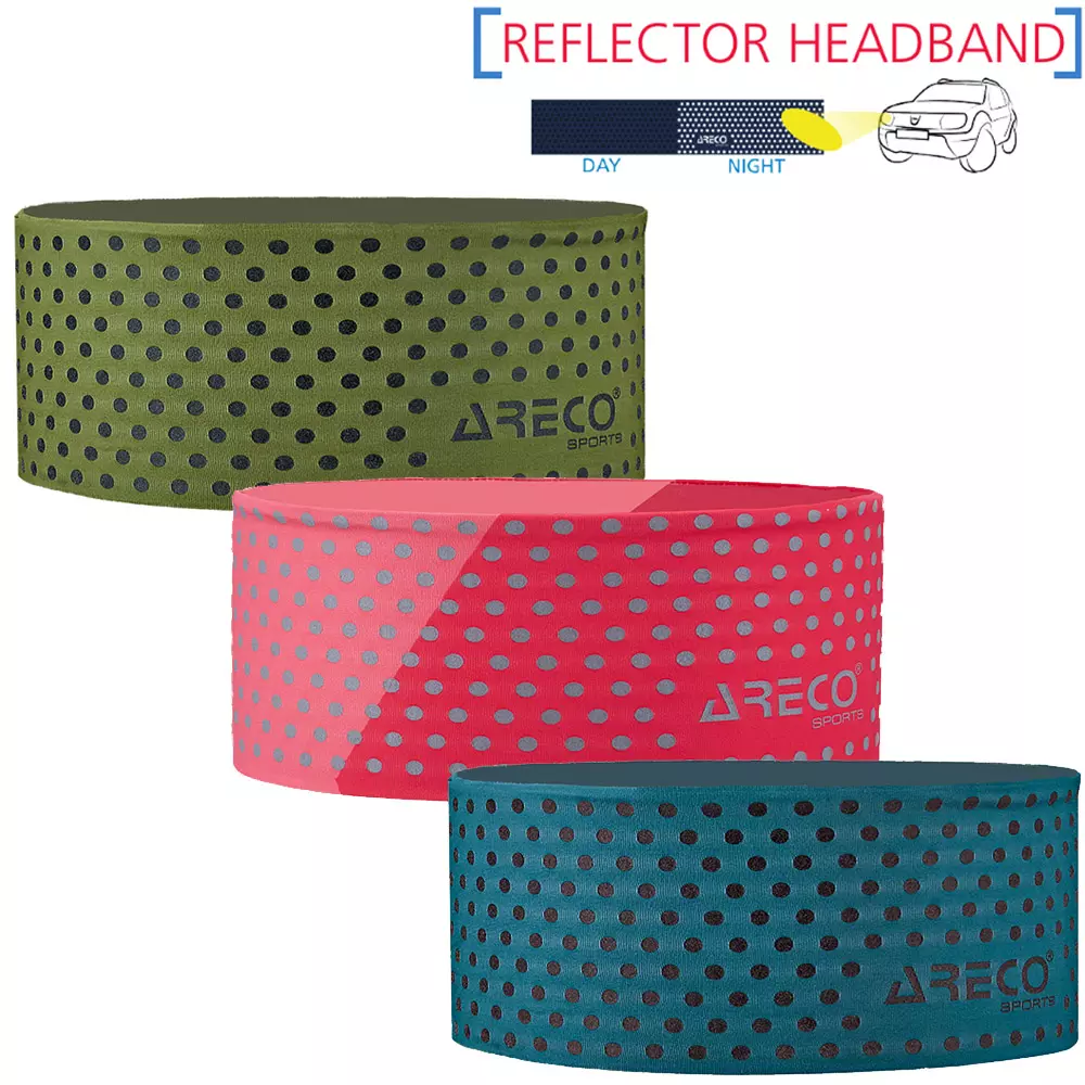 Areco - Sport Unisex Stirnband Reflective Repreve