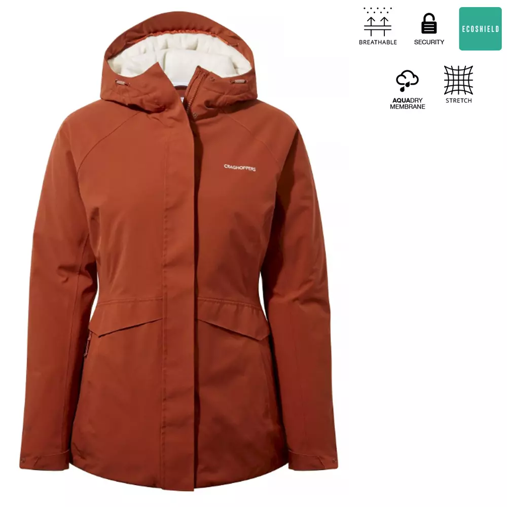 Craghoppers - warme wasserdichte, wattierte, gefütterte Stretch Outdoorjacke - Caldbeck