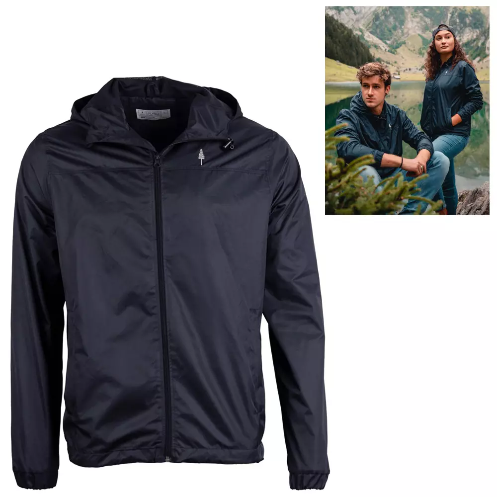 NIKIN - Damen Windbreaker Outdoorjacke, navy