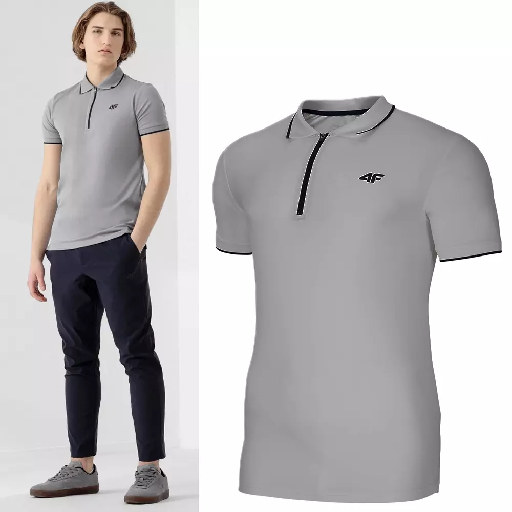 4F - Herren 4FDry Poloshirt- grau