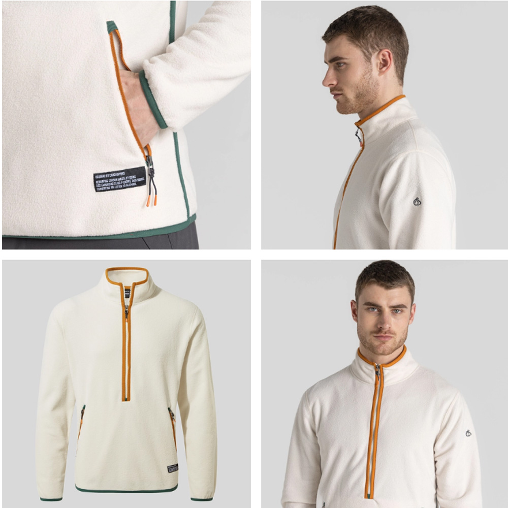 Craghoppers - funktioneller CO2 Microfleece Pulli CO2 Renu Half Zip 